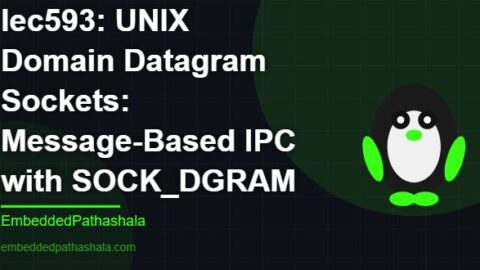 UNIX Domain Datagram Sockets: Message-Based IPC with SOCK_DGRAM, free linux system programming course, free linux device drivers course, free embedded linux course, free embedded systems course