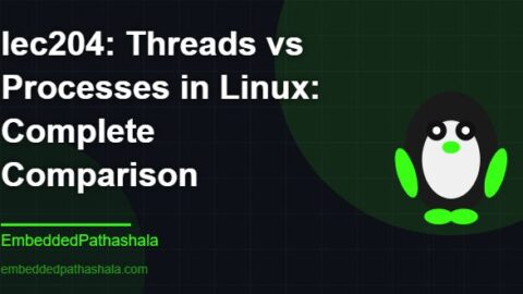 Threads vs Processes in Linux: Complete Comparison, free linux system programming course, free linux device drivers course, free embedded linux course, free embedded systems course