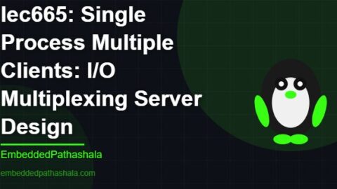 Single Process Multiple Clients: I/O Multiplexing Server Design, free linux system programming course, free linux device drivers course, free embedded linux course, free embedded systems course
