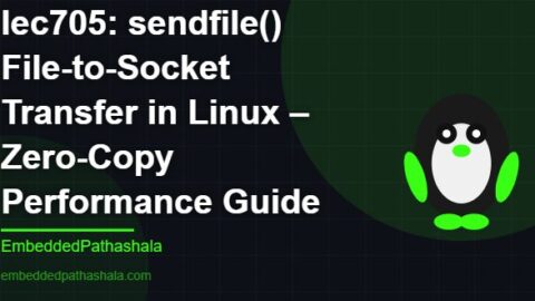 sendfile() File-to-Socket Transfer in Linux – Zero-Copy Performance Guide,free linux system programming course, free linux device drivers course, free embedded linux course, free embedded systems course