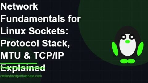 TCP/IP Network Fundamentals for Linux Sockets: Protocol Stack, MTU & TCP/IP Explained, free linux system programming course, free linux device drivers course, free embedded linux course, free embedded systems course