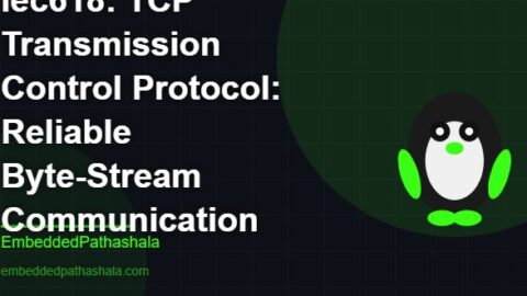 TCP Transmission Control Protocol: Reliable Byte-Stream Communication, free linux system programming course, free linux device drivers course, free embedded linux course, free embedded systems course