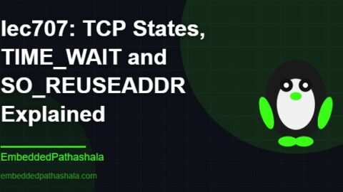 TCP States, TIME_WAIT and SO_REUSEADDR Explained, free linux system programming course, free linux device drivers course, free embedded linux course, free embedded systems course