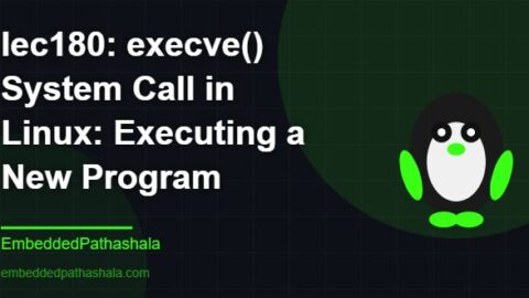 execve() System Call in Linux: Executing a New Program, free linux system programming course, free linux device drivers course, free embedded linux course, free embedded systems course