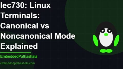 Linux Terminals: Canonical vs Noncanonical Mode Explained, free linux system programming course, free linux device drivers course, free embedded linux course, free embedded systems course