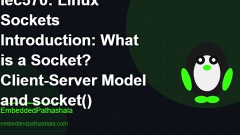 Linux Sockets Introduction: What is a Socket? Client-Server Model and socket(), free linux system programming course, free linux device drivers course, free embedded linux course, free embedded systems course