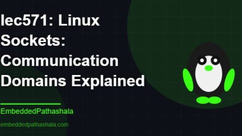 Linux Sockets: Communication Domains Explained, free linux system programming course, free linux device drivers course, free embedded linux course, free embedded systems course