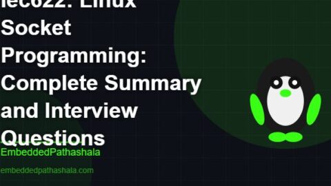 Linux Socket Programming: Complete Summary and Interview Questions, free linux system programming course, free linux device drivers course, free embedded linux course, free embedded systems course