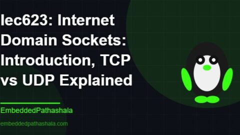 Internet Domain Sockets: Introduction, TCP vs UDP Explained, free linux system programming course, free linux device drivers course, free embedded linux course, free embedded systems course