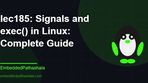 Signals and exec() in Linux: Complete Guide, free linux system programming course, free linux device drivers course, free embedded linux course, free embedded systems course
