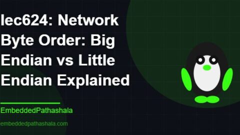 Network Byte Order: Big Endian vs Little Endian Explained, free linux system programming course, free linux device drivers course, free embedded linux course, free embedded systems course
