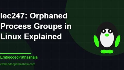 Orphaned Process Groups in Linux Explained, free linux system programming course, free linux device drivers course, free embedded linux course, free embedded systems course