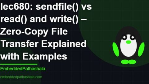 sendfile() vs read() and write() – Zero-Copy File Transfer Explained with Examples, free linux system programming course, free linux device drivers course, free embedded linux course, free embedded systems course
