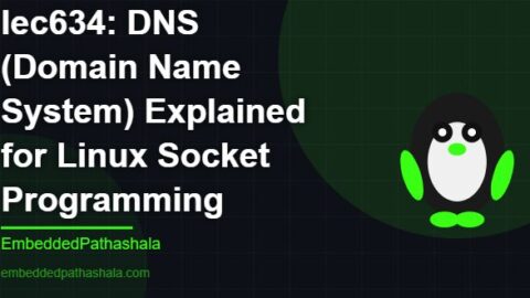 DNS (Domain Name System) Explained for Linux Socket Programming, free linux system programming course, free linux device drivers course, free embedded linux course, free embedded systems course