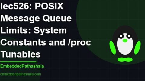 POSIX Message Queue Limits: System Constants and /proc Tunables, free linux system programming course, free linux device drivers course, free embedded linux course, free embedded systems course