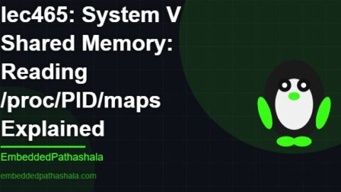 System V Shared Memory: Reading /proc/PID/maps Explained, free linux system programming course, free linux device drivers course, free embedded linux course, free embedded systems course