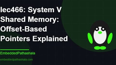System V Shared Memory: Offset-Based Pointers Explained, free linux system programming course, free linux device drivers course, free embedded linux course, free embedded systems course