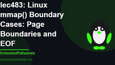 Linux mmap() Boundary Cases: Page Boundaries and EOF, free linux system programming course, free linux device drivers course, free embedded linux course, free embedded systems course