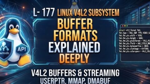 L- 177 Understanding V4L2 Buffer Formats, free linux drivers course, learn linux device drivers, linux driver development tutorial, free linux kernel programming, linux device driver training, open source driver development, write linux device drivers, linux kernel driver course, free embedded linux drivers, linux driver tutorial pdf