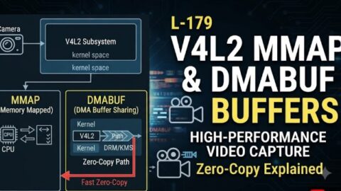 L- 179 V4L2 MMAP and DMABUF Buffers, free linux drivers course, learn linux device drivers, linux driver development tutorial, free linux kernel programming, linux device driver training, open source driver development, write linux device drivers, linux kernel driver course, free embedded linux drivers, linux driver tutorial pdf