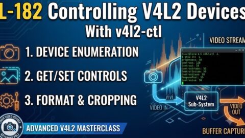 L- 182 Controlling V4L2, Devices With v4l2-ctl, free linux drivers course, learn linux device drivers, linux driver development tutorial, free linux kernel programming, linux device driver training, open source driver development, write linux device drivers, linux kernel driver course, free embedded linux drivers, linux driver tutorial pdf
