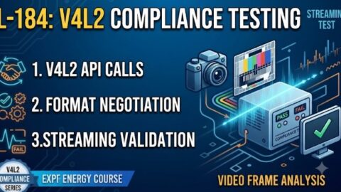 L- 184 V4L2 Compliance Testing Explained, free linux drivers course, learn linux device drivers, linux driver development tutorial, free linux kernel programming, linux device driver training, open source driver development, write linux device drivers, linux kernel driver course, free embedded linux drivers, linux driver tutorial pdf