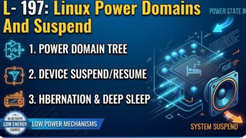 L- 197 Linux Power Domains And Suspend, free linux drivers course, learn linux device drivers, linux driver development tutorial, free linux kernel programming, linux device driver training, open source driver development, write linux device drivers, linux kernel driver course, free embedded linux drivers, linux driver tutorial pdf