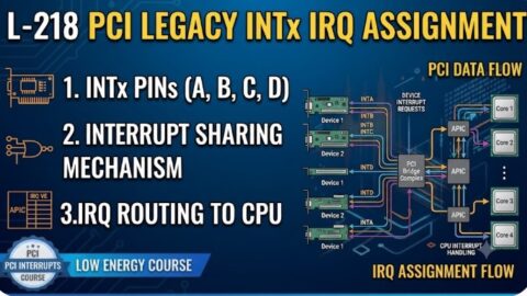 L- 218 PCI Legacy INTx IRQ Assignment, free linux drivers course, learn linux device drivers, linux driver development tutorial, free linux kernel programming, linux device driver training, open source driver development, write linux device drivers, linux kernel driver course, free embedded linux drivers, linux driver tutorial pdf