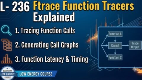 L- 236 Ftrace Function Tracers Explained, free linux drivers course, learn linux device drivers, linux driver development tutorial, free linux kernel programming, linux device driver training, open source driver development, write linux device drivers, linux kernel driver course, free embedded linux drivers, linux driver tutorial pdf