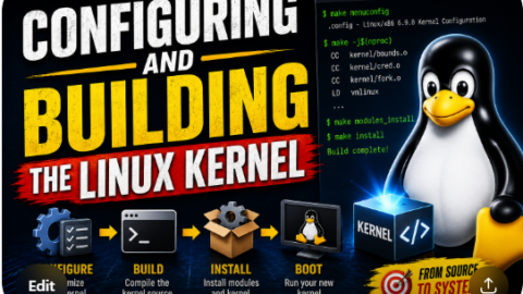 Configuring and Building the Linux Kernel free linux kernel development course, free linux device drivers course, free embedded linux course, free embedded systems course, learn linux kernel, embedded systems tutorial, linux device drivers tutorial, free embedded linux tutorial, embedded linux training, linux kernel programming