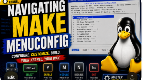 Navigating make menuconfig free linux kernel development course, free linux device drivers course, free embedded linux course, free embedded systems course, learn linux kernel, embedded systems tutorial, linux device drivers tutorial, free embedded linux tutorial, embedded linux training, linux kernel programming