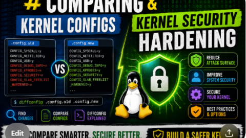 Comparing Kernel Configs and Kernel Security Hardening free linux kernel development course, free linux device drivers course, free embedded linux course, free embedded systems course, learn linux kernel, embedded systems tutorial, linux device drivers tutorial, free embedded linux tutorial, embedded linux training, linux kernel programming