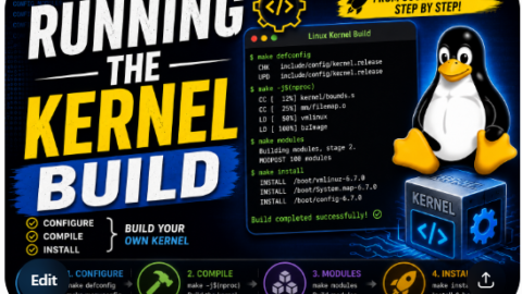 Running the Kernel Build free linux kernel development course, free linux device drivers course, free embedded linux course, free embedded systems course, learn linux kernel, embedded systems tutorial, linux device drivers tutorial, free embedded linux tutorial, embedded linux training, linux kernel programming
