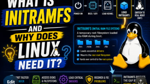 What is initramfs and Why Does Linux Need It? free linux kernel development course, free linux device drivers course, free embedded linux course, free embedded systems course, learn linux kernel, embedded systems tutorial, linux device drivers tutorial, free embedded linux tutorial, embedded linux training, linux kernel programming