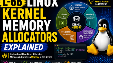 L-66 Linux Kernel Memory Allocators Explained, free linux drivers course, learn linux device drivers, linux driver development tutorial, free linux kernel programming, linux device driver training, open source driver development, write linux device drivers, linux kernel driver course, free embedded linux drivers, linux driver tutorial pdf