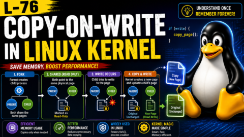 L-76 Copy-on-Write in Linux Kernel, free linux drivers course, learn linux device drivers, linux driver development tutorial, free linux kernel programming, linux device driver training, open source driver development, write linux device drivers, linux kernel driver course, free embedded linux drivers, linux driver tutorial pdf