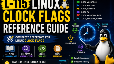 L-115 Linux Clock Flags Reference Guide, free linux drivers course, learn linux device drivers, linux driver development tutorial, free linux kernel programming, linux device driver training, open source driver development, write linux device drivers, linux kernel driver course, free embedded linux drivers, linux driver tutorial pdf