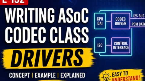 L-132 Writing ASoC Codec Class Drivers, free linux drivers course, learn linux device drivers, linux driver development tutorial, free linux kernel programming, linux device driver training, open source driver development, write linux device drivers, linux kernel driver course, free embedded linux drivers, linux driver tutorial pdf