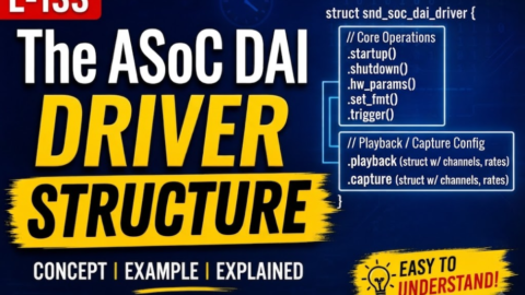 L-133 The ASoC DAI Driver Structure, free linux drivers course, learn linux device drivers, linux driver development tutorial, free linux kernel programming, linux device driver training, open source driver development, write linux device drivers, linux kernel driver course, free embedded linux drivers, linux driver tutorial pdf