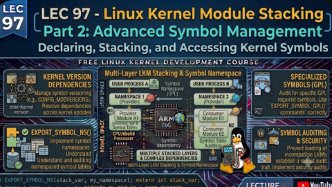 Linux Kernel Module Stacking — Part 2, free linux kernel development course, free embedded systems course, free linux device drivers course, linux kernel tutorial, embedded systems tutorial, linux device drivers tutorial, learn linux kernel programming, embedded linux training, free programming course, open source development tutorial