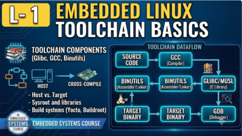L-1 Embedded Linux Toolchain Basics, free linux drivers course, learn linux device drivers, linux driver development tutorial, free linux kernel programming, linux device driver training, open source driver development, write linux device drivers, linux kernel driver course, free embedded linux drivers, linux driver tutorial pdf