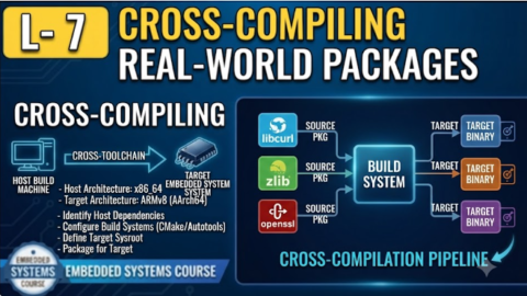 L-7 Cross-Compiling Real-World Packages, free linux drivers course, learn linux device drivers, linux driver development tutorial, free linux kernel programming, linux device driver training, open source driver development, write linux device drivers, linux kernel driver course, free embedded linux drivers, linux driver tutorial pdf