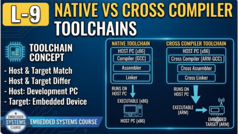L-9 Native vs Cross Compiler Toolchains, free linux drivers course, learn linux device drivers, linux driver development tutorial, free linux kernel programming, linux device driver training, open source driver development, write linux device drivers, linux kernel driver course, free embedded linux drivers, linux driver tutorial pdf