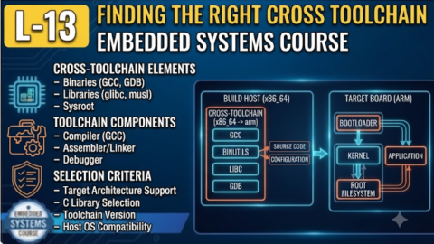 L-13 Finding the Right Cross Toolchain, free linux drivers course, learn linux device drivers, linux driver development tutorial, free linux kernel programming, linux device driver training, open source driver development, write linux device drivers, linux kernel driver course, free embedded linux drivers, linux driver tutorial pdf