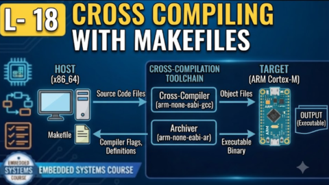 L-18 Cross Compiling With Makefiles, free linux drivers course, learn linux device drivers, linux driver development tutorial, free linux kernel programming, linux device driver training, open source driver development, write linux device drivers, linux kernel driver course, free embedded linux drivers, linux driver tutorial pdf