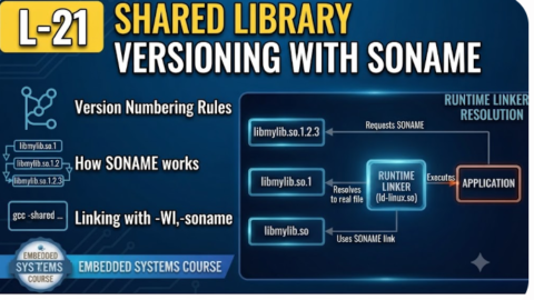 L-21 Shared Library Versioning With SONAME, free linux drivers course, learn linux device drivers, linux driver development tutorial, free linux kernel programming, linux device driver training, open source driver development, write linux device drivers, linux kernel driver course, free embedded linux drivers, linux driver tutorial pdf