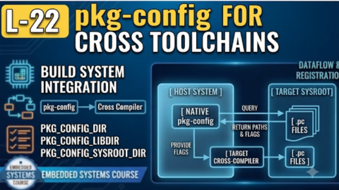 L-22 pkg-config for Cross Toolchains, free linux drivers course, learn linux device drivers, linux driver development tutorial, free linux kernel programming, linux device driver training, open source driver development, write linux device drivers, linux kernel driver course, free embedded linux drivers, linux driver tutorial pdf