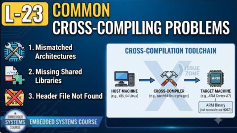 L-23 Common Cross-Compiling Problems, free linux drivers course, learn linux device drivers, linux driver development tutorial, free linux kernel programming, linux device driver training, open source driver development, write linux device drivers, linux kernel driver course, free embedded linux drivers, linux driver tutorial pdf
