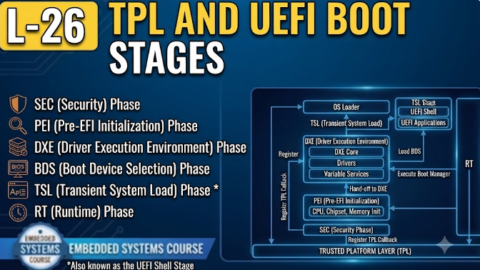 L-26 TPL and UEFI Boot Stages, free linux drivers course, learn linux device drivers, linux driver development tutorial, free linux kernel programming, linux device driver training, open source driver development, write linux device drivers, linux kernel driver course, free embedded linux drivers, linux driver tutorial pdf