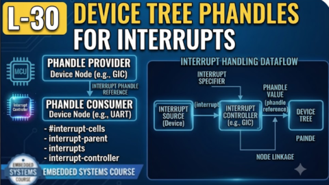 L-30 Device Tree Phandles For Interrupts, free linux drivers course, learn linux device drivers, linux driver development tutorial, free linux kernel programming, linux device driver training, open source driver development, write linux device drivers, linux kernel driver course, free embedded linux drivers, linux driver tutorial pdf